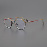 Wyth Square Titanium Glasses Frame Rectangle Frames Southood Red